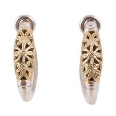 "Konstantino" Yellow Gold Sterling Silver Earrings