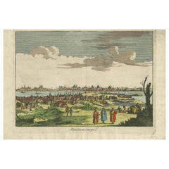 Konstantinopel - Vista panorámica de Estambul por François Halma, 1705