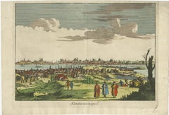 Konstantinopel - Vista panorámica de Estambul por François Halma, 1705