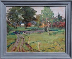 Village. 1975, oil on cardboard, 54.5x70 cm