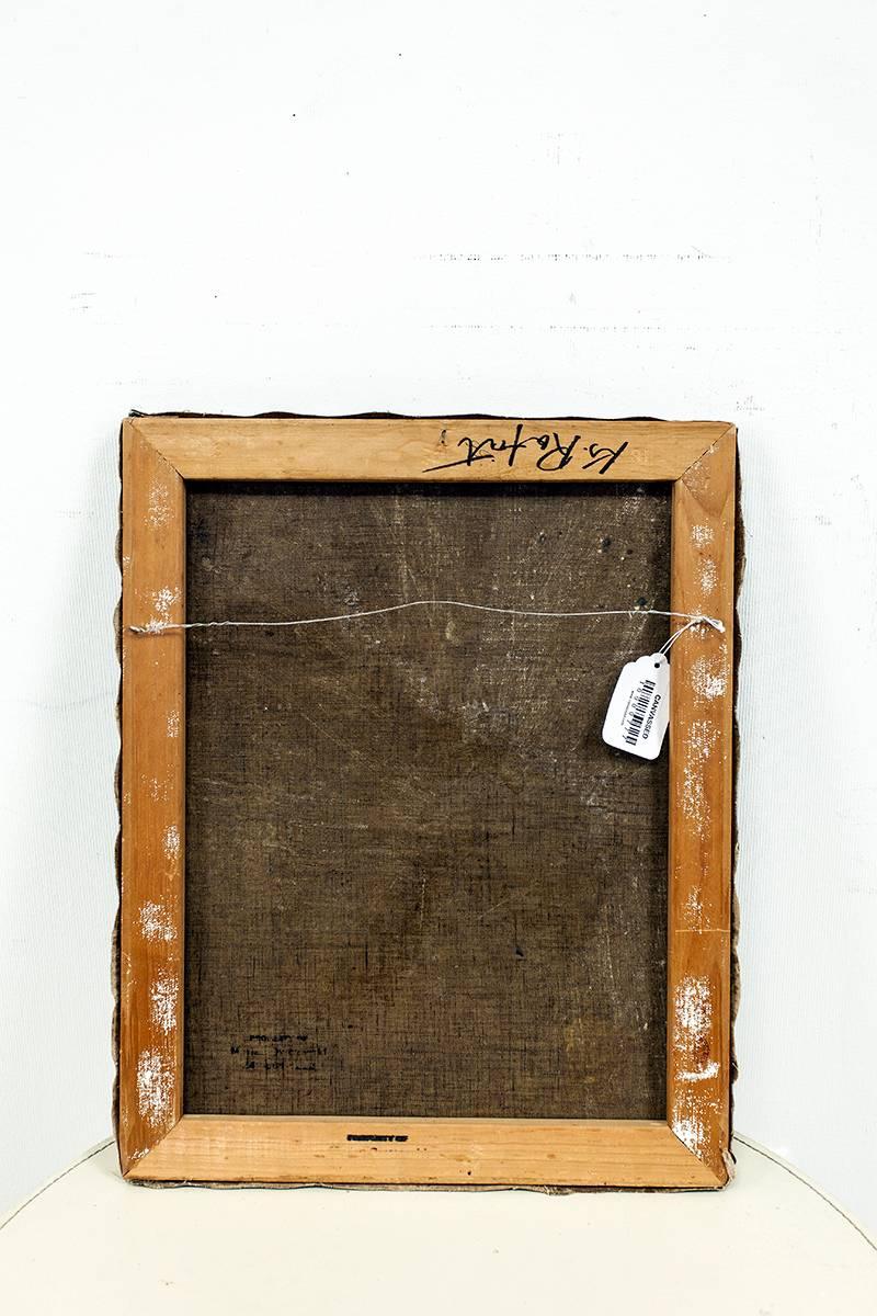 Sans titre, rabbin souriant, peinture à l'huile judaïque, début du 20e siècle - Réalisme Painting par KONSTANTY SZEWCZENKO