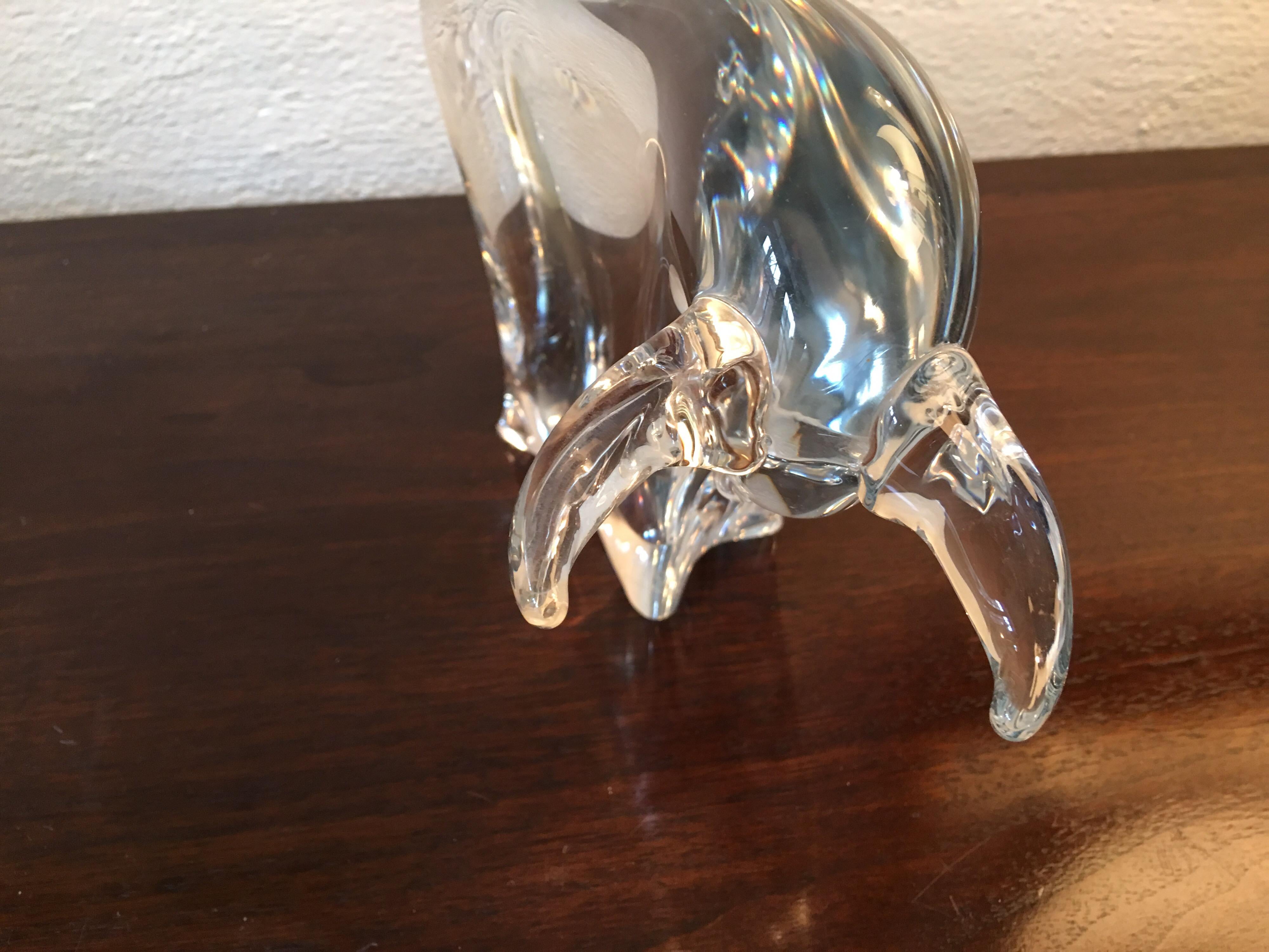 glass bull statue