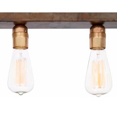 Konsthantverk 3406-6 Raad Raw Brass and Oxidized Iron Ceiling Lamp