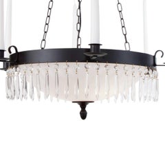 Konsthantverk Bergsman Ceiling Lamp in Black Brass, Scandinavian Style
