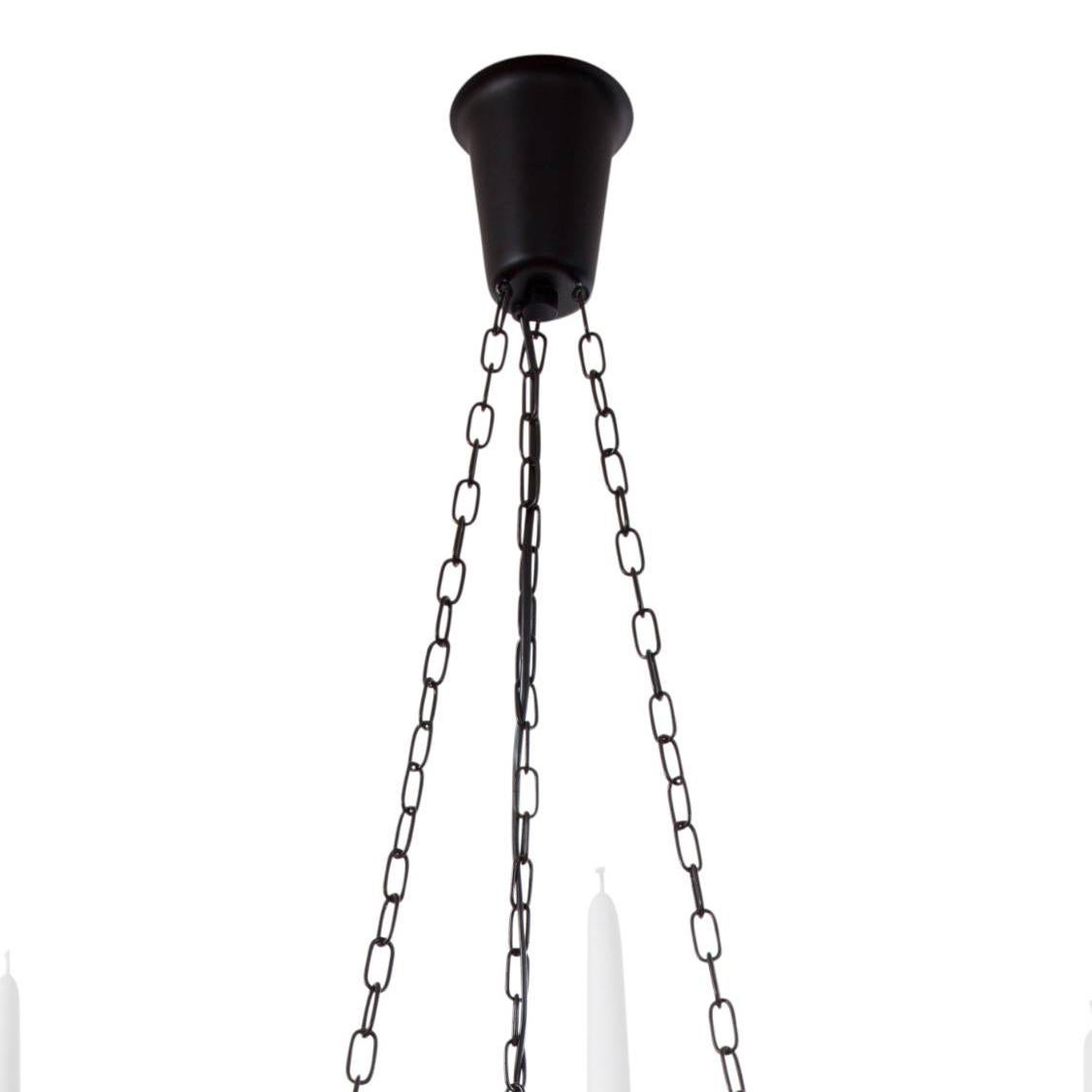 Scandinavian Modern Konsthantverk Bergsman Black Ceiling Lamp