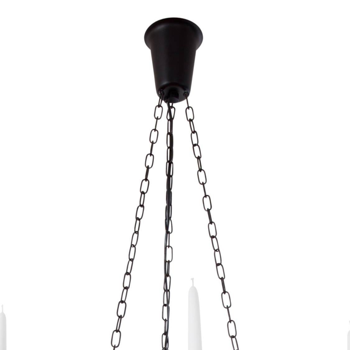 Scandinavian Modern Konsthantverk Bergsman Black Ceiling Lamp For Sale