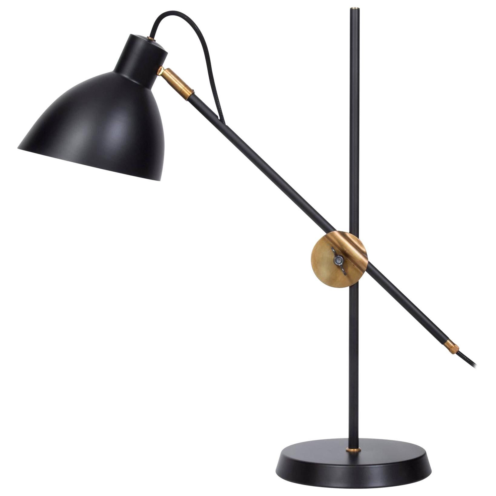 Lampe de table noire Konsthantverk Kh#1