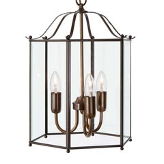 Konsthantverk Glimminge 3 Arms Oxideized Brass Ceiling Lamp