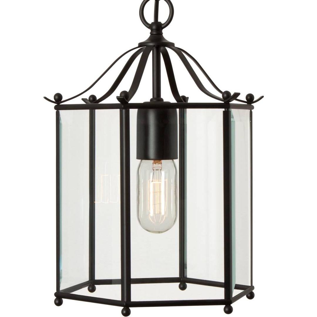 Scandinavian Modern Konsthantverk Glimminge Black Brass Ceiling Lamp by Step For Sale