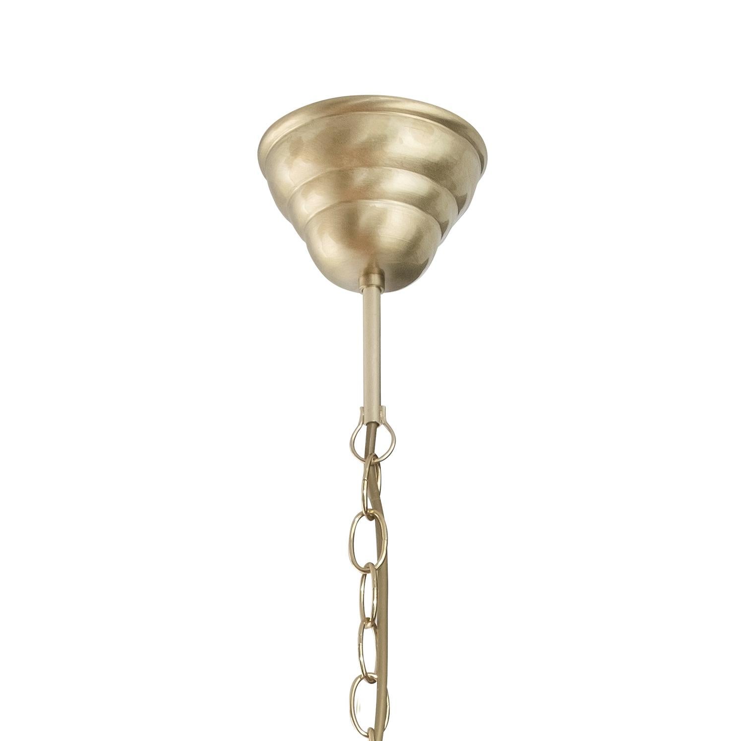 Scandinavian Modern Konsthantverk Glimminge Brass Ceiling Lamp For Sale