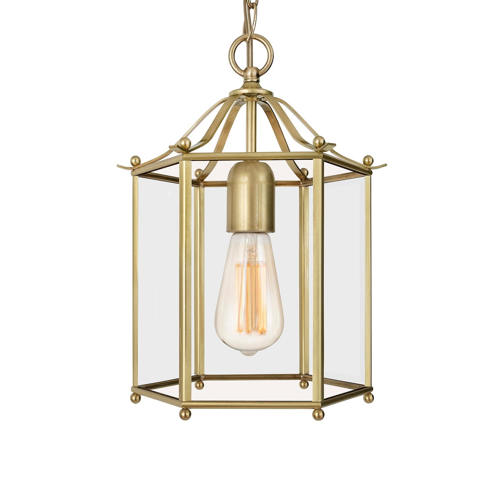 Swedish Konsthantverk Glimminge Brass Ceiling Lamp For Sale