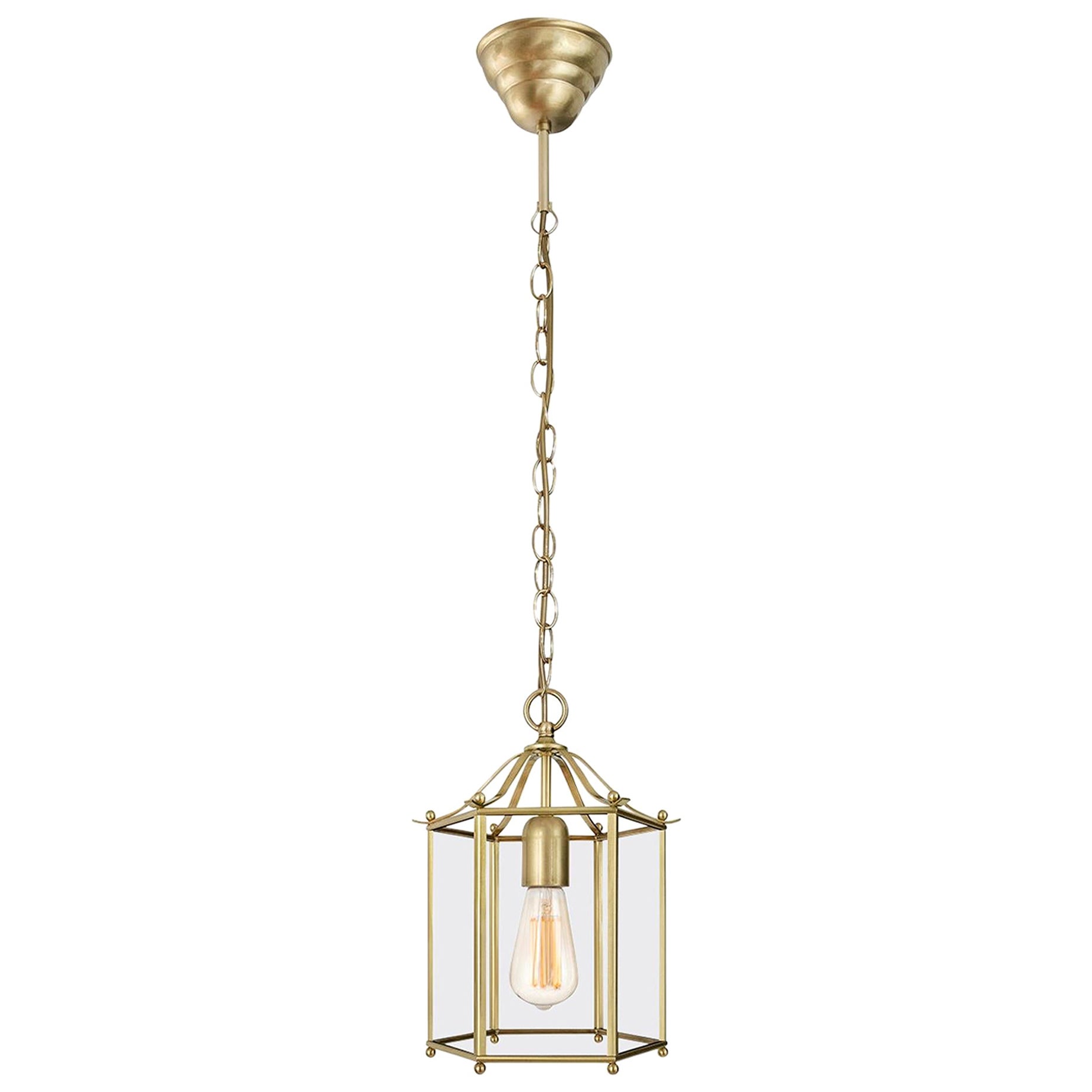 Konsthantverk Glimminge Brass Ceiling Lamp For Sale