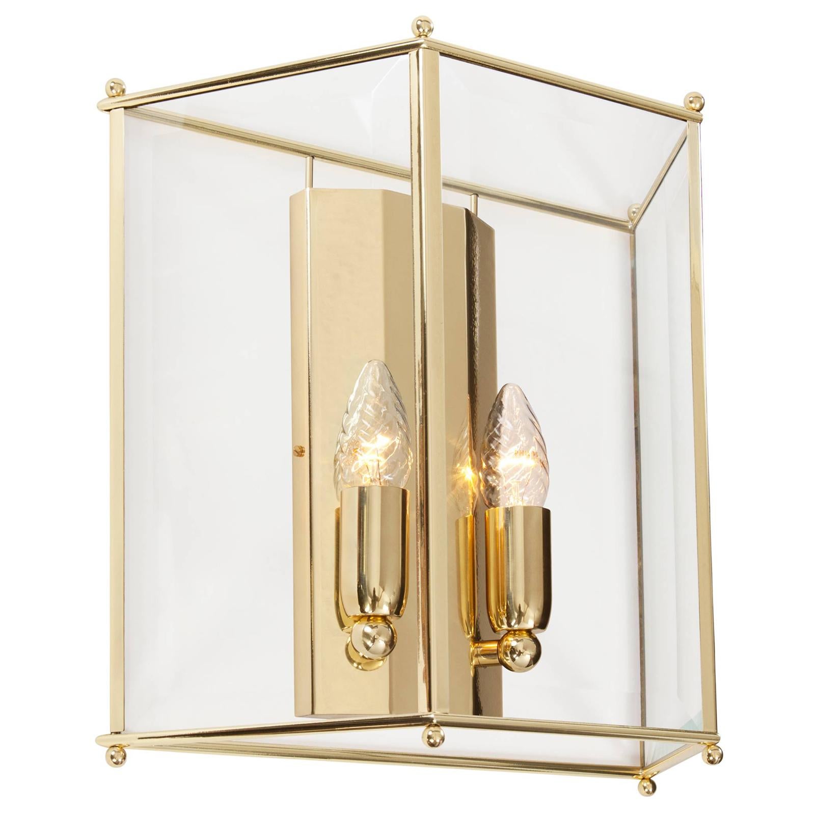Konsthantverk Glimminge Brushed Brass Large Wall Lamp In New Condition For Sale In Barcelona, Barcelona