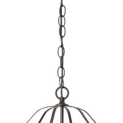 Konsthantverk Glimminge Large 3 Arms Black Brass Ceiling Lamp