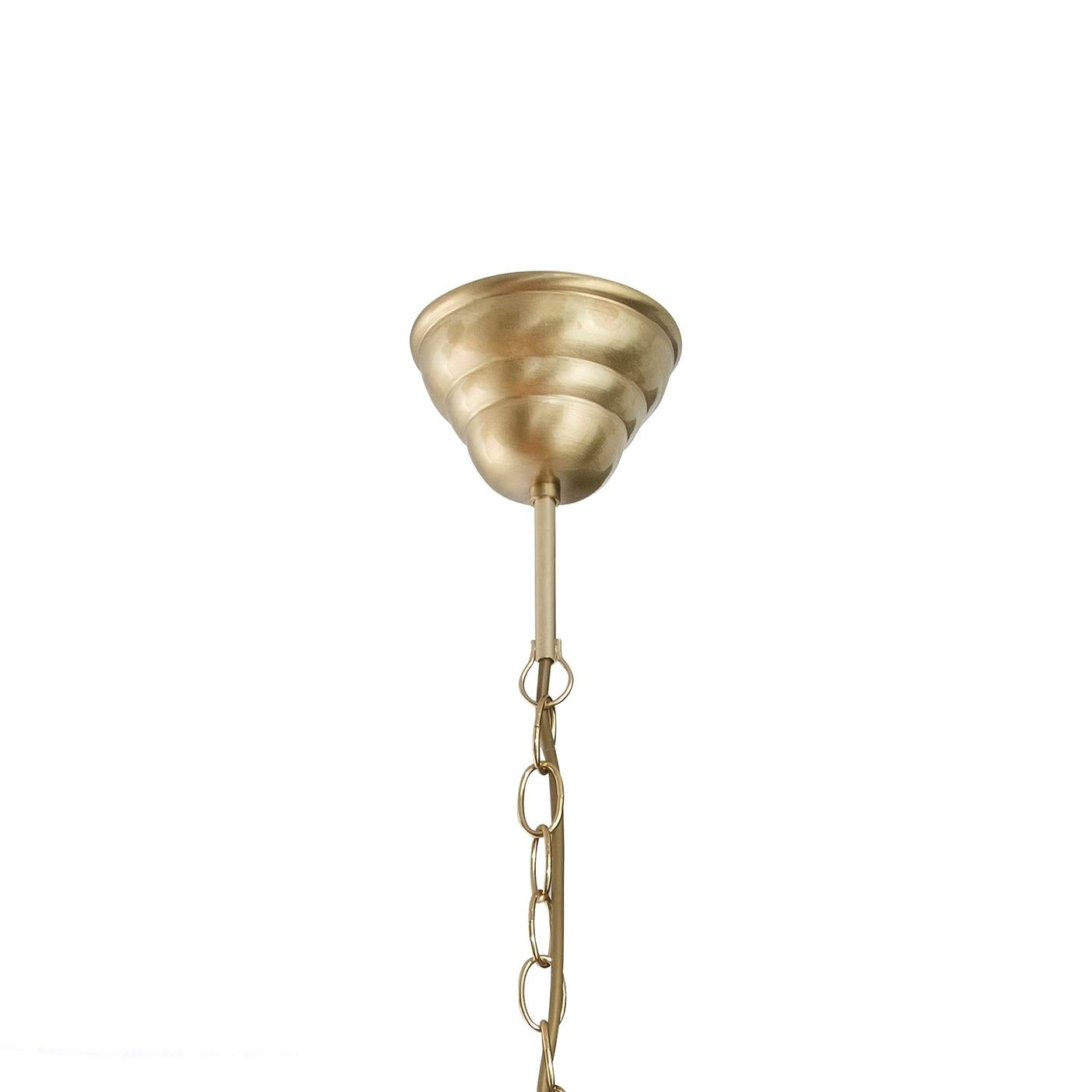 Ceiling lamp model Glimminge designed by Konsthantverk and manufactured by themselves. 

A lamp that they still produce by hand. Truly comes into its own in Classic settings.
Three different sizes in brass, oxidized brass or black-lacquered brass.