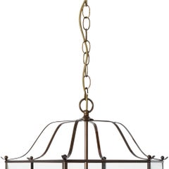 Lampada da soffitto Konsthantverk Glimminge Large a 3 bracci in ottone ossidato