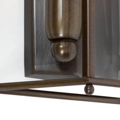 Lampada da parete piccola Konsthantverk Glimminge in ottone ossidato