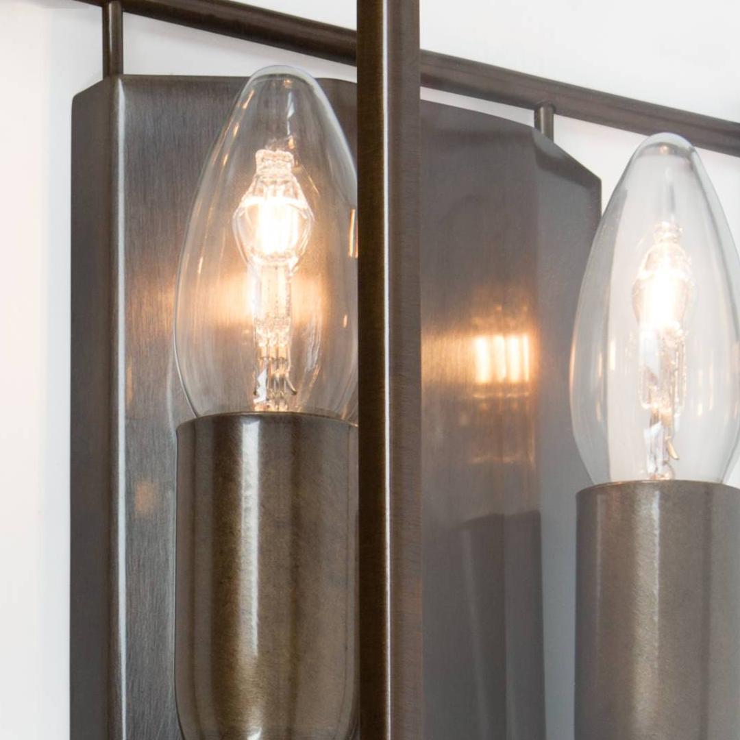 Scandinavian Modern Konsthantverk Glimminge Oxidized Brass Small Wall Lamp For Sale
