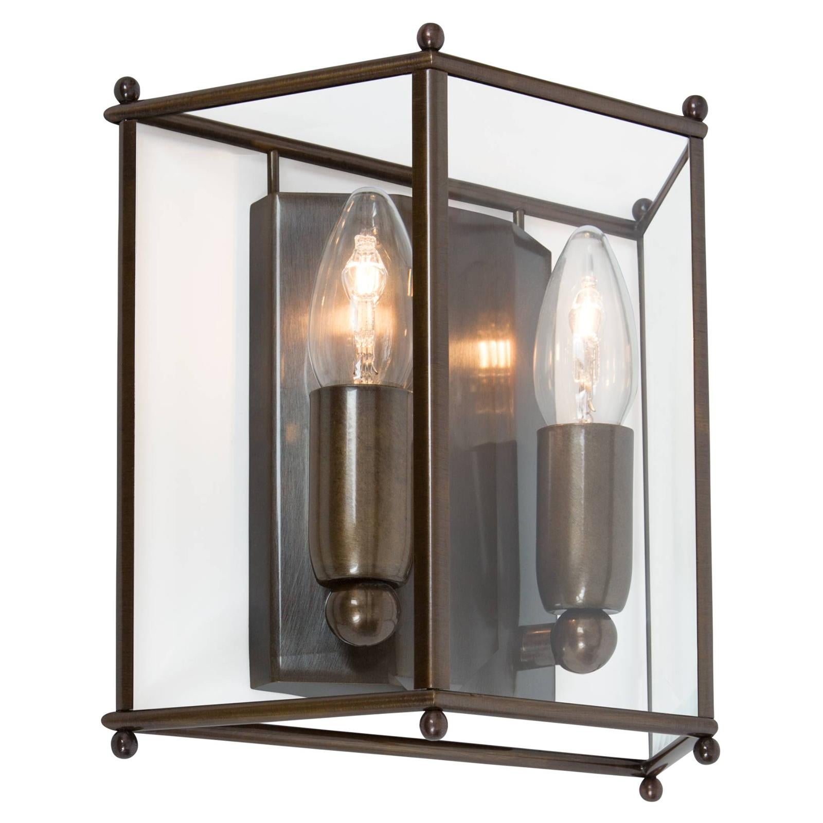 Lampada da parete piccola Konsthantverk Glimminge in ottone ossidato In condizioni Nuovo in vendita a Barcelona, Barcelona