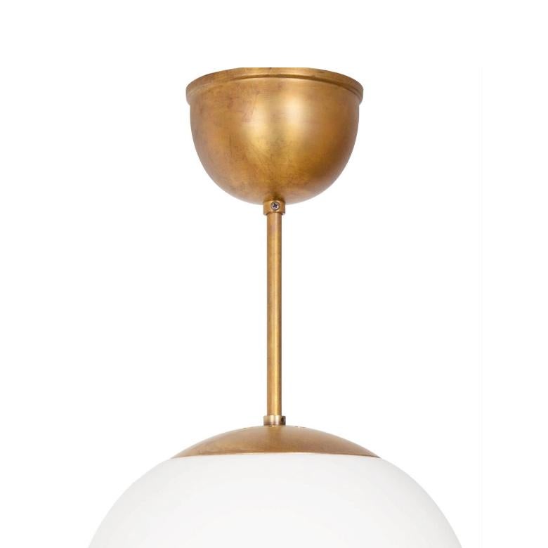 Scandinavian Modern Konsthantverk Glob Brass D25 Ceiling Lamp