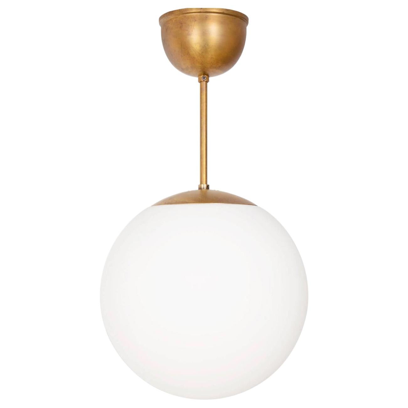 Konsthantverk Glob Brass D25 Ceiling Lamp For Sale