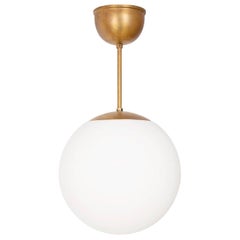 Plafonnier Konsthantverk globe en laiton D25