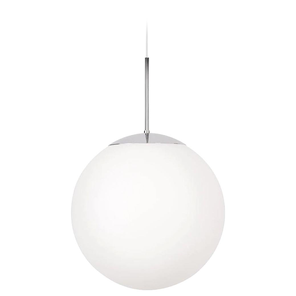 Konsthantverk Glob Chrome D20 Ceiling Lamp For Sale