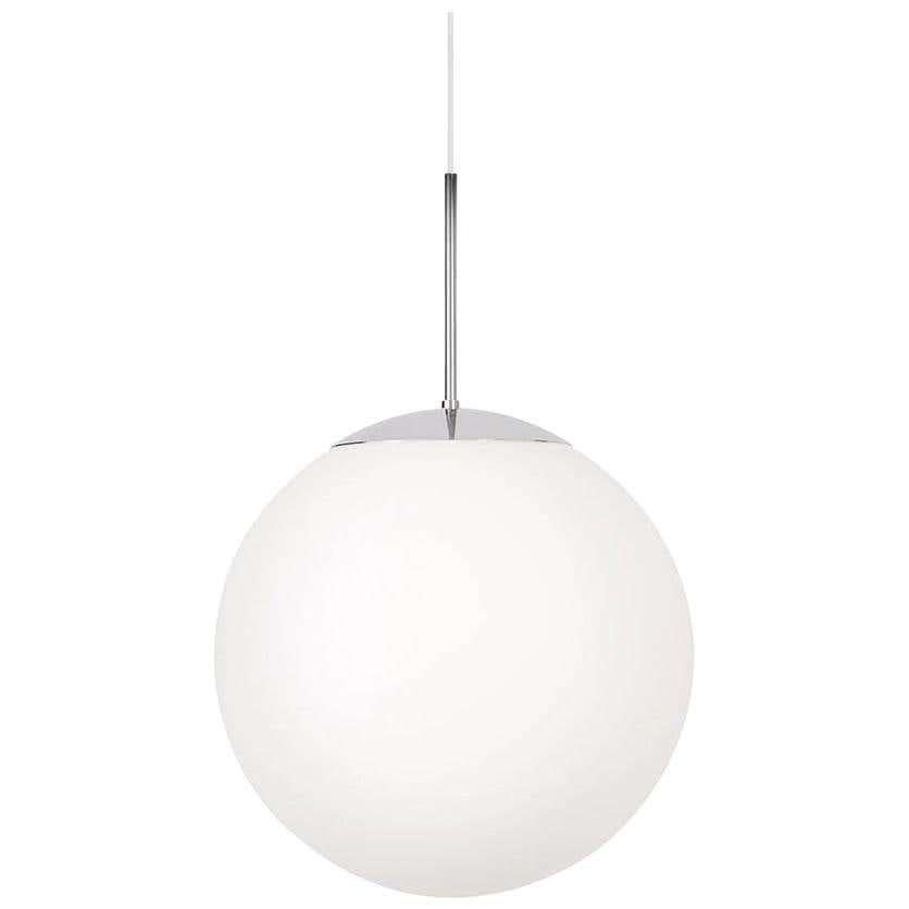 Swedish Konsthantverk Glob Chrome D25 Ceiling Lamp For Sale