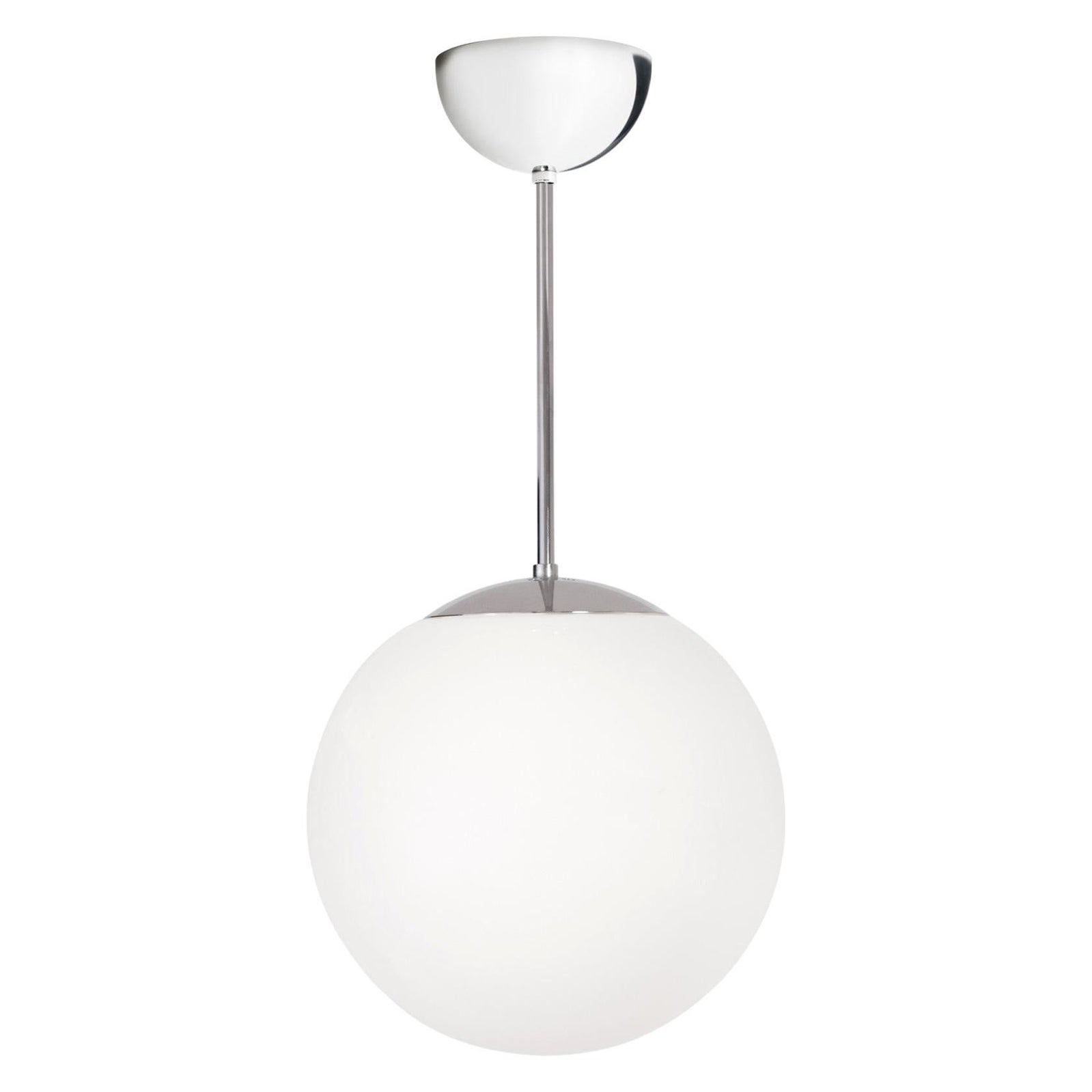 Konsthantverk Glob Chrome D30 Ceiling Lamp For Sale