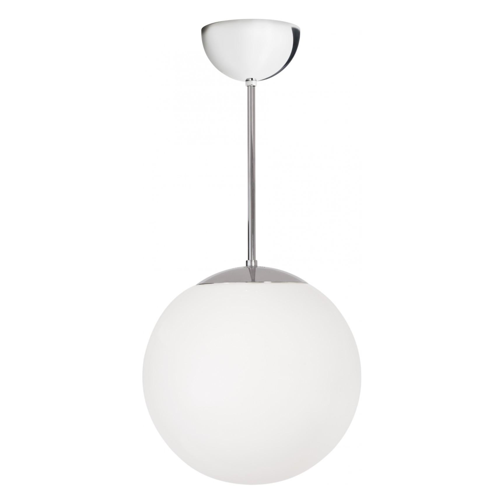 Swedish Konsthantverk Glob Chrome D35 Ceiling Lamp For Sale