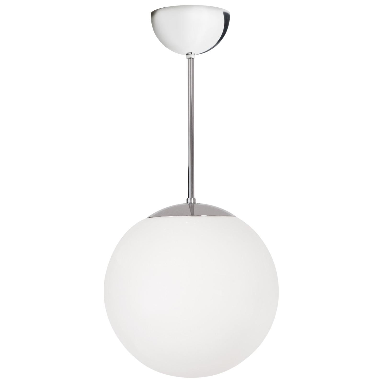 Konsthantverk Glob Chrome D35 Ceiling Lamp For Sale