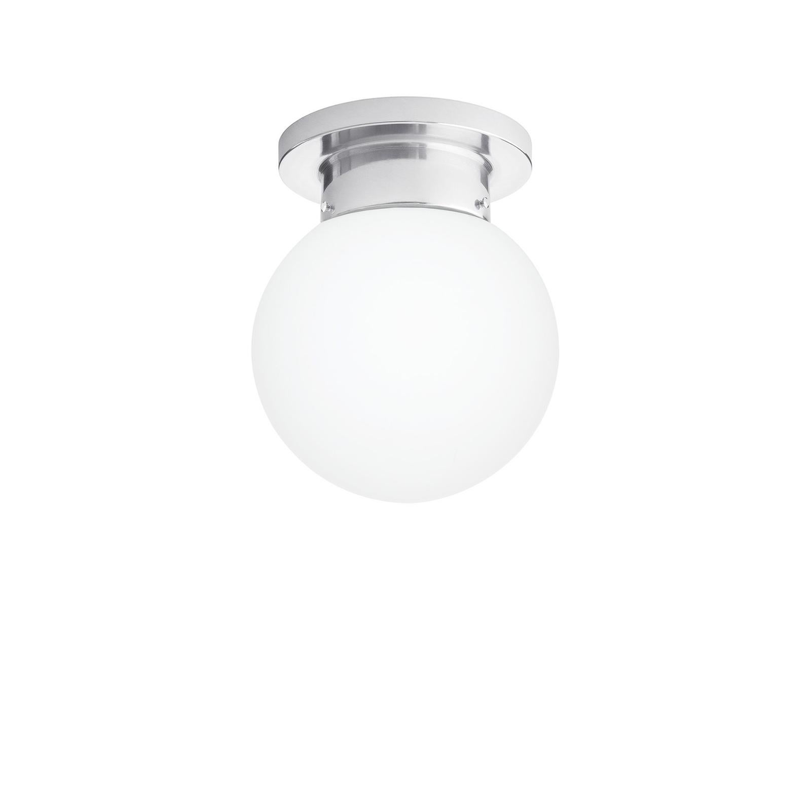 Swedish Konsthantverk Globe D20 Aluminum Ceiling Lamp For Sale