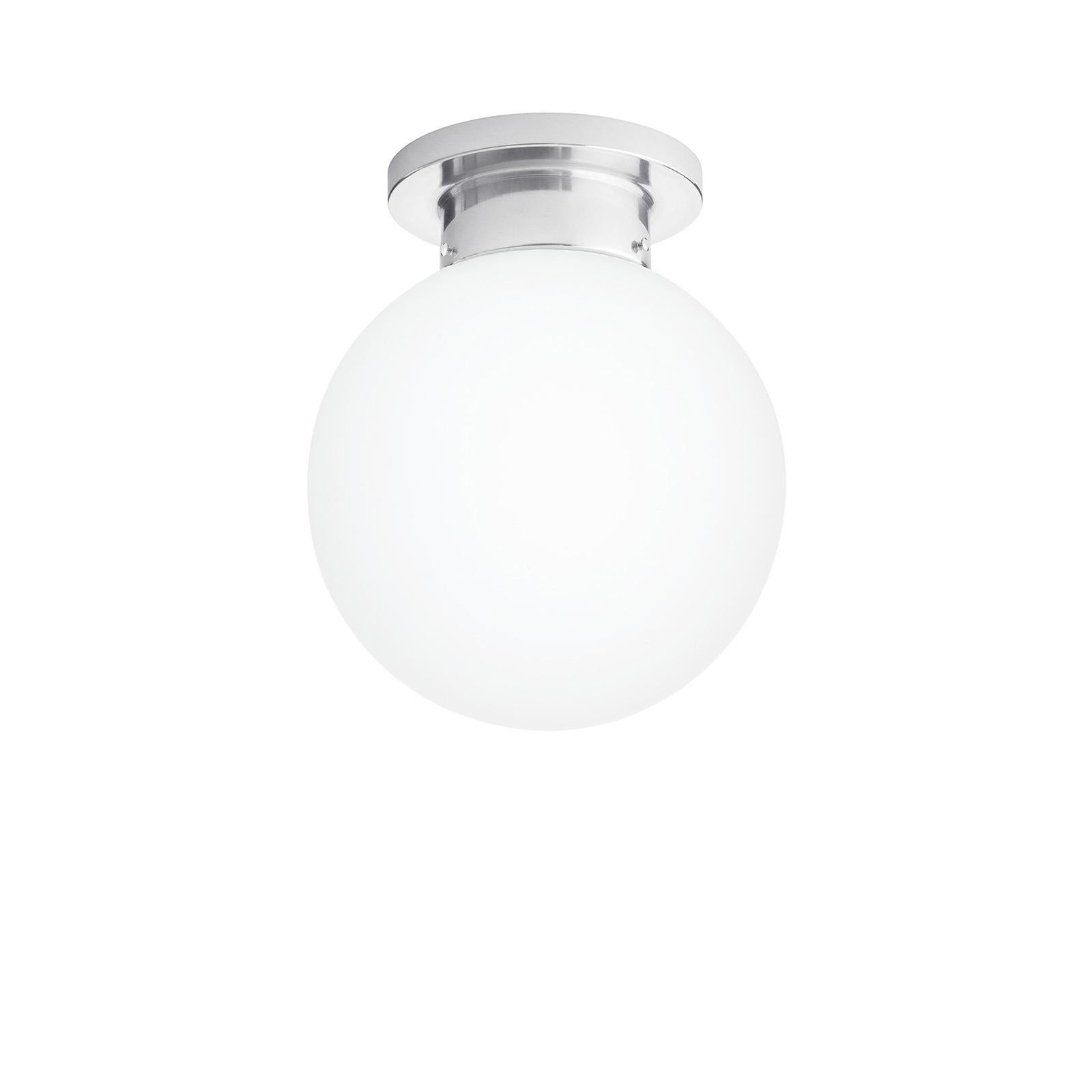 Swedish Konsthantverk Globe D25 Aluminum Ceiling Lamp For Sale