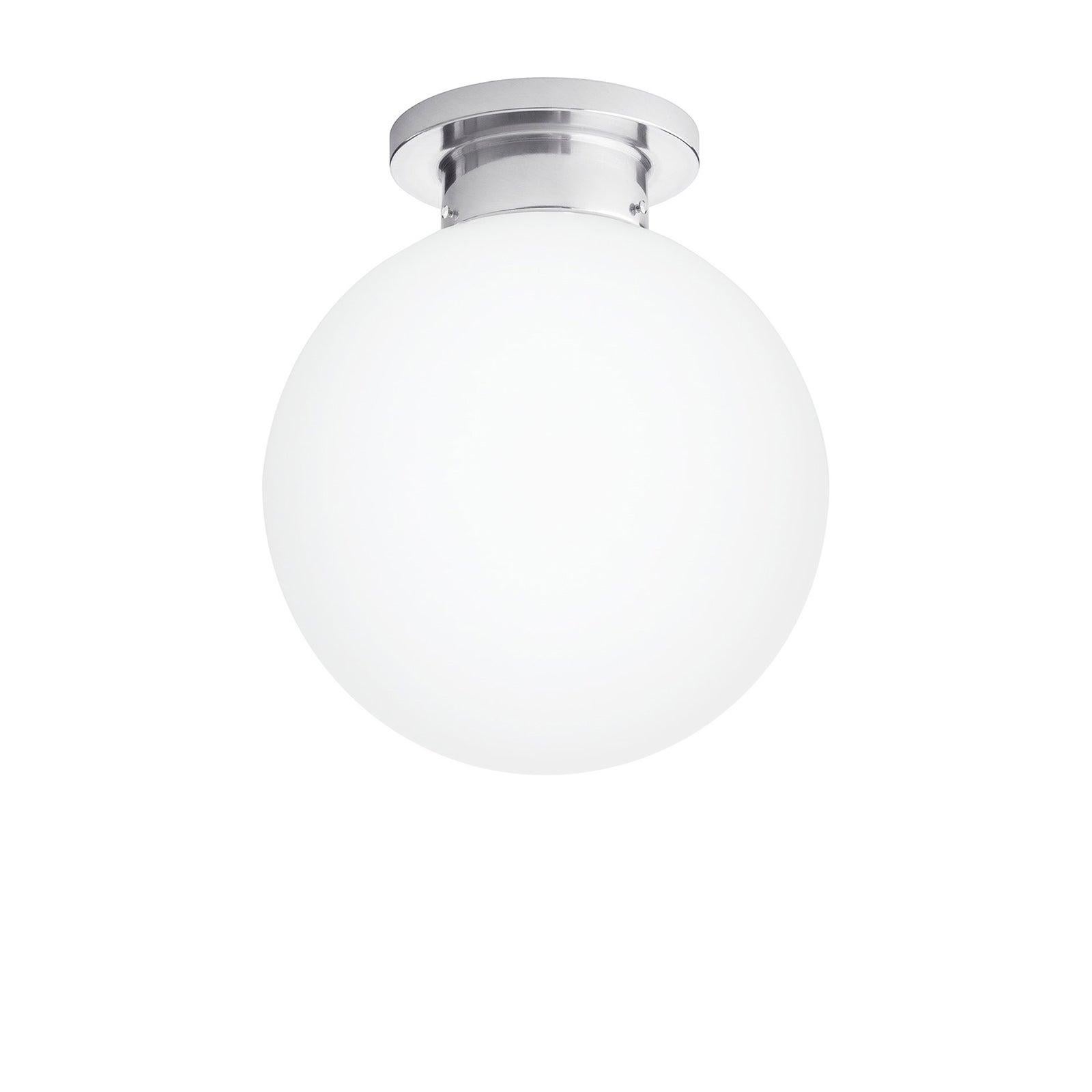 Swedish Konsthantverk Globe D30 Aluminum Ceiling Lamp For Sale