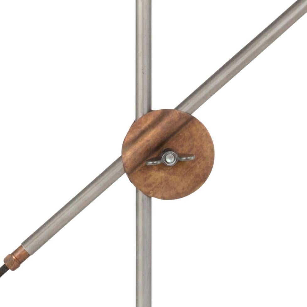Mid-Century Modern Konsthantverk Iron Table Lamp Kh#1 For Sale