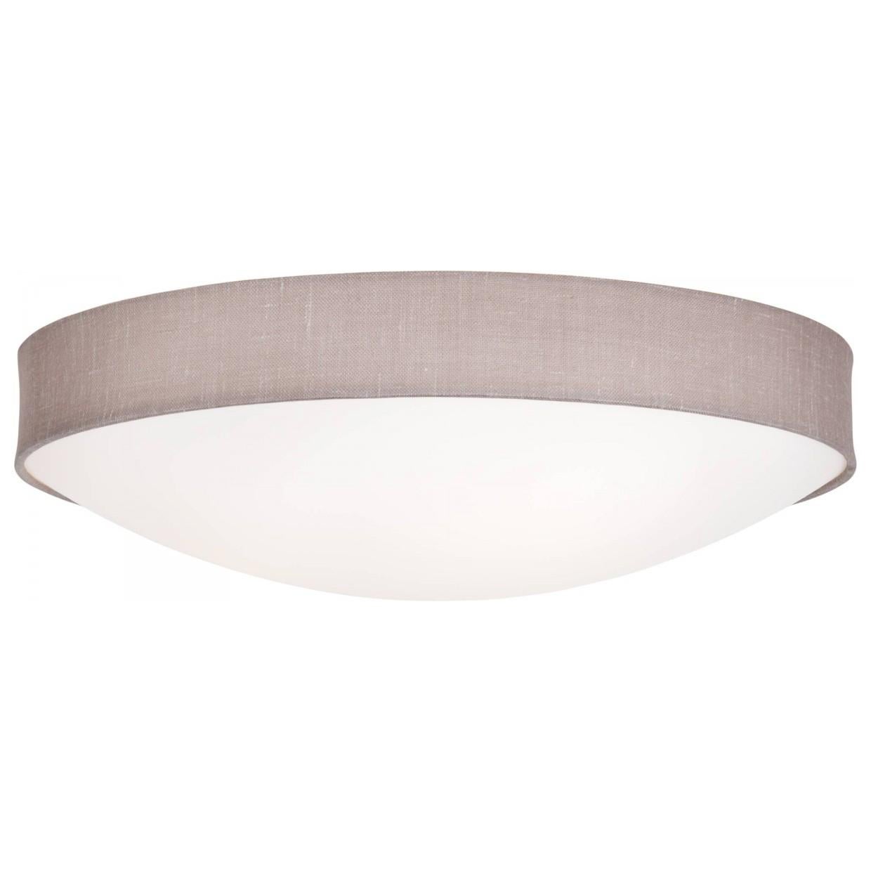 Swedish Konsthantverk Kant Beige D45 Ceiling Lamp For Sale