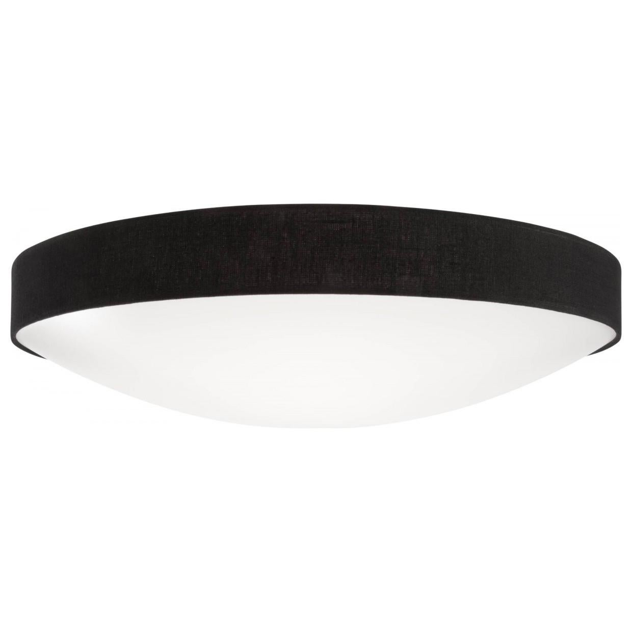 Swedish Konsthantverk Kant Black D45 Ceiling Lamp For Sale