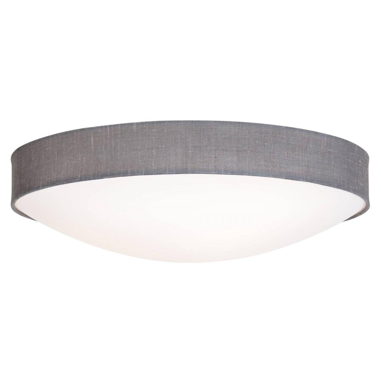 Konsthantverk Kant Ceiling Lamp: Textile & Opal Acrylic, Modern Design
