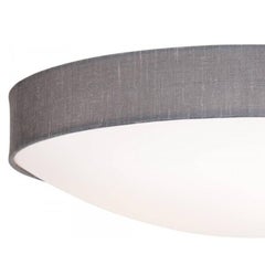 Konsthantverk Kant Ceiling Lamp: Textile & Opal Acrylic, Modern Design