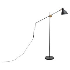 Konsthantverk KH#1 Black Raw Brass Floor Lamp Available Now
