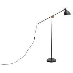 Konsthantverk KH#1 Black Raw Brass Floor Lamp
