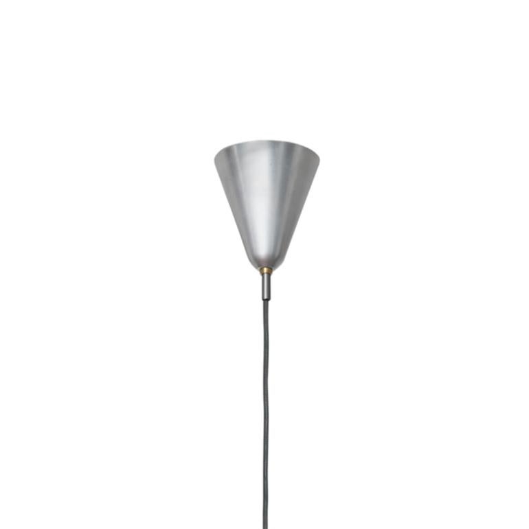 Scandinavian Modern Konsthantverk Large Patina Raw Alu Ceiling Lamp For Sale