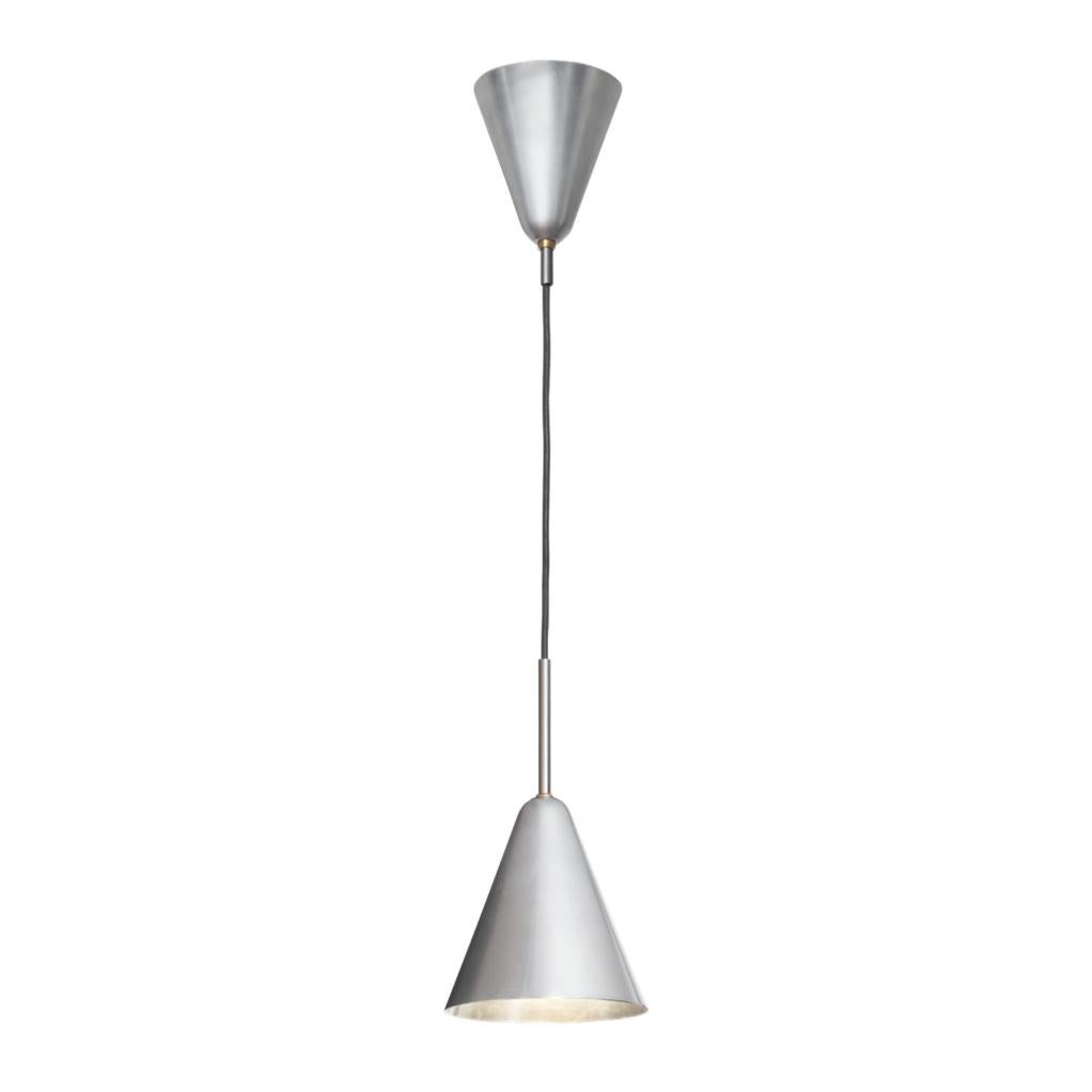Swedish Konsthantverk Large Patina Raw Alu Ceiling Lamp For Sale