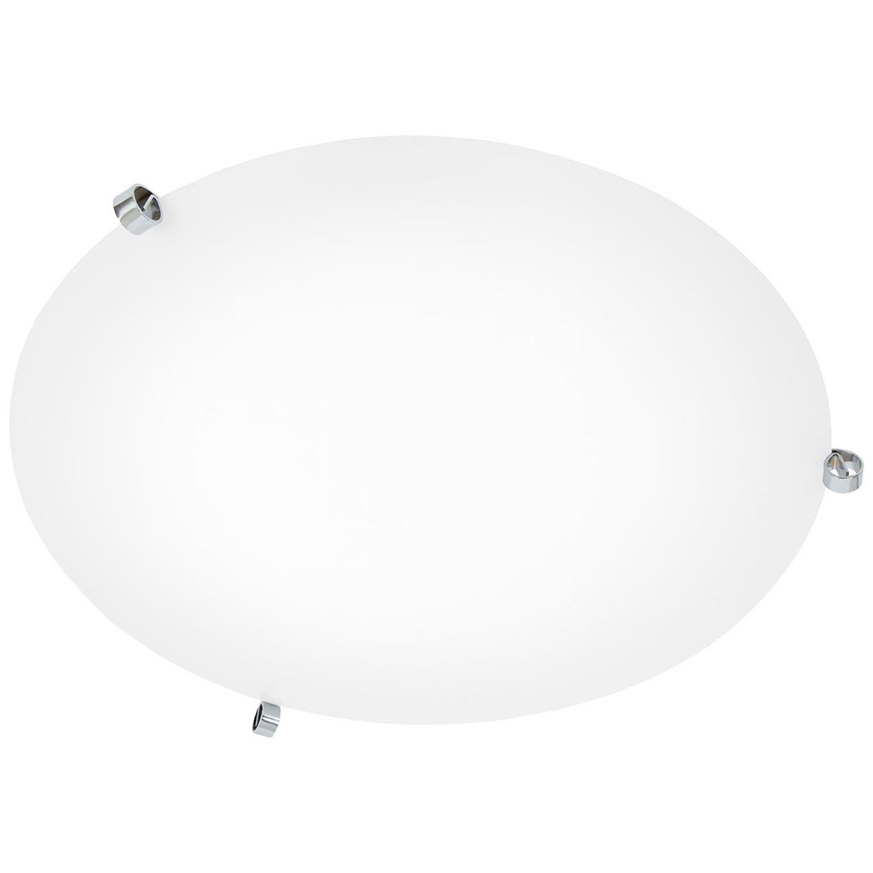 Konsthantverk Ögla D45 Chrome Ceiling Lamp For Sale