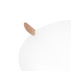 Ögla Ceiling Lamp: Oak & Opal Acrylic, Scandinavian Modern Design