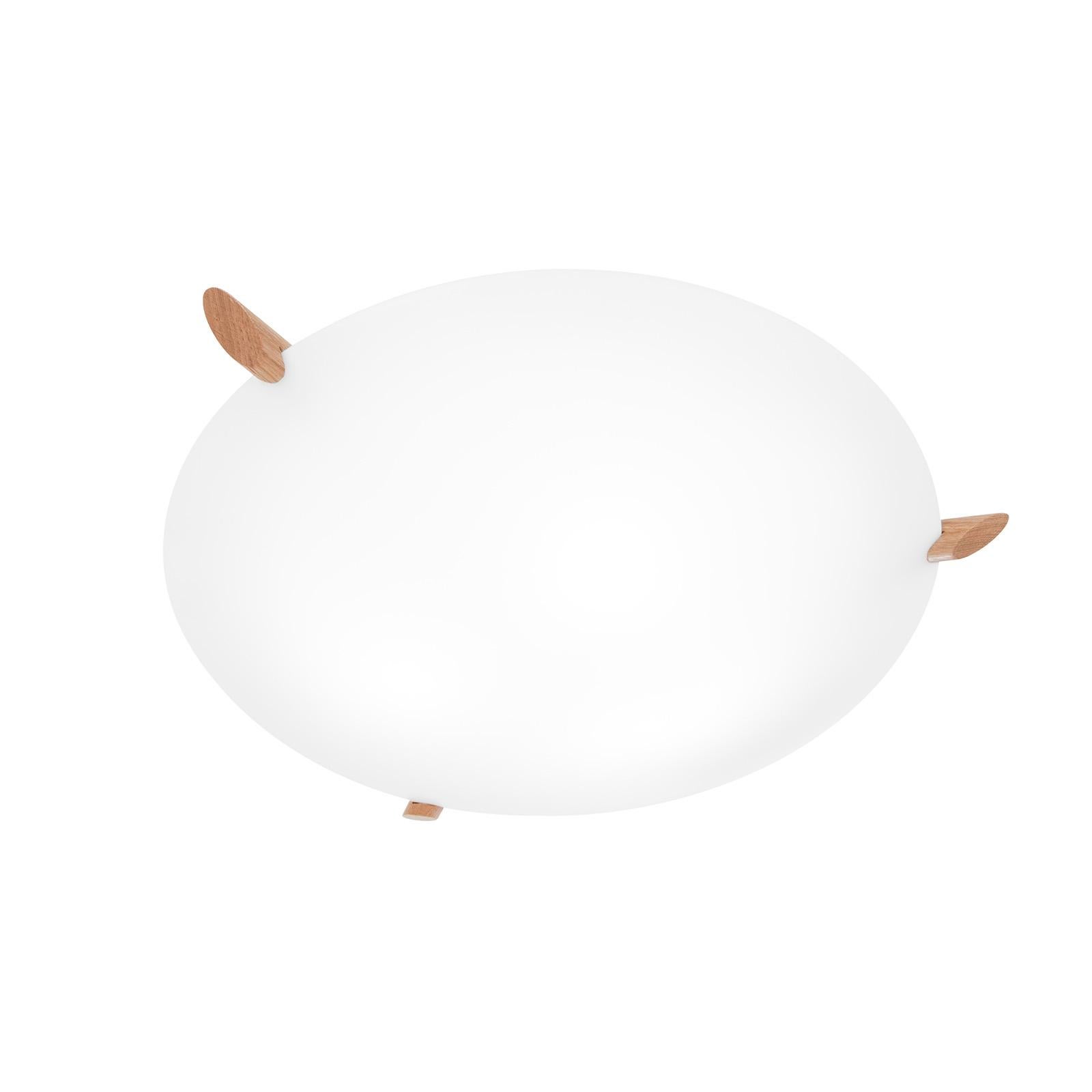 Scandinavian Modern Konsthantverk Ögla D55 Oak Ceiling Lamp