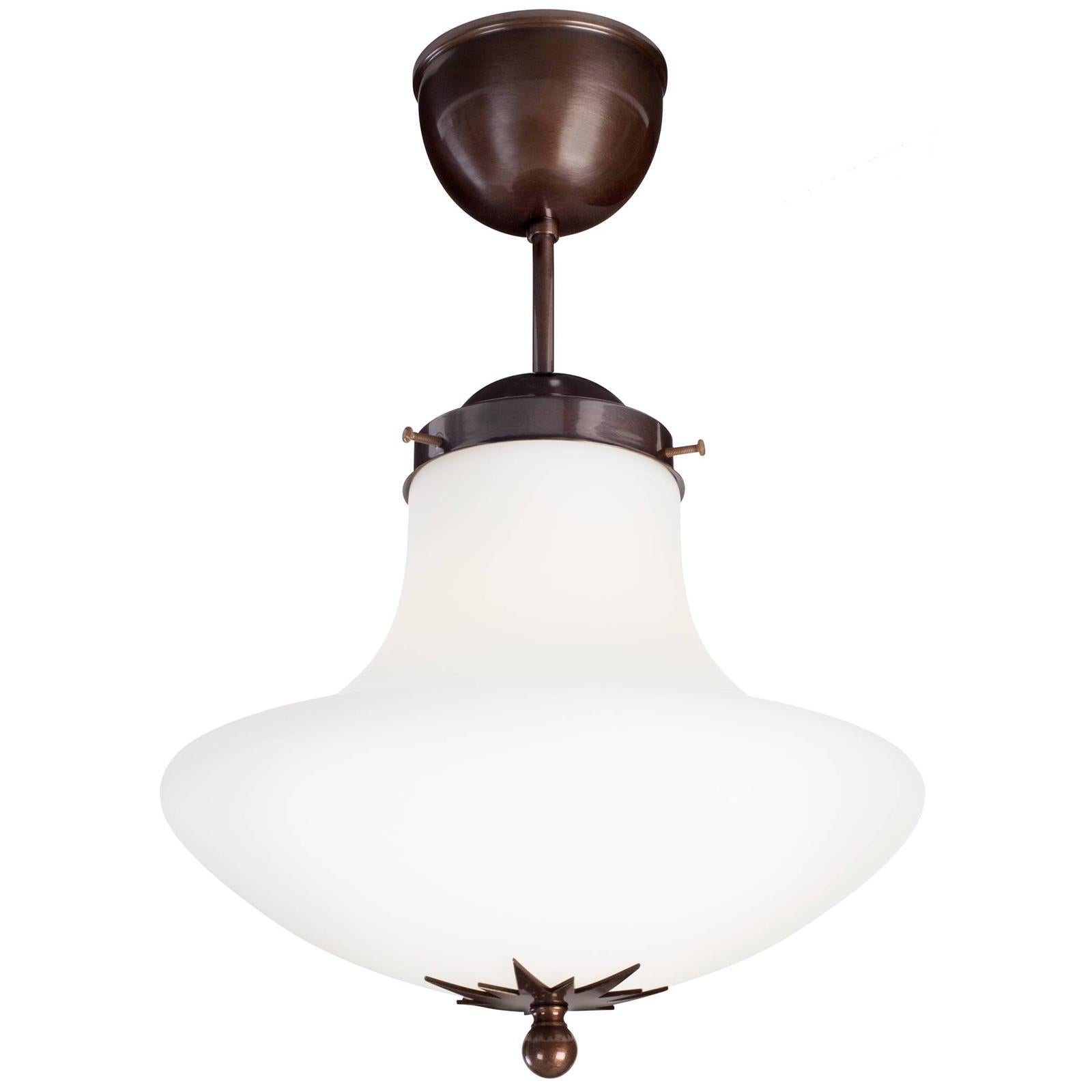 Konsthantverk Lampada da soffitto a sospensione Stoby Oxide D25 in vetro opalino In condizioni Nuovo in vendita a Barcelona, Barcelona
