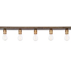 Konsthantverk Raad Raw Brass and Oxidized Iron Ceiling Lamp