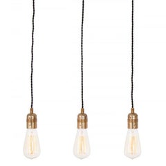 Konsthantverk Raad Raw Brass and Oxidized Steel Ceiling Lamp
