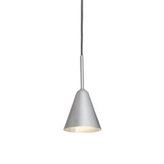 Small Patina Ceiling Lamp in Raw Aluminum, Scandinavian Modern Design